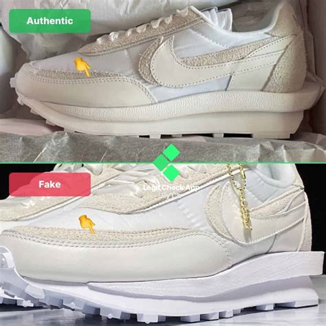 nike sacai waffle ebay fake - Nike Sacai waffle white nylon.